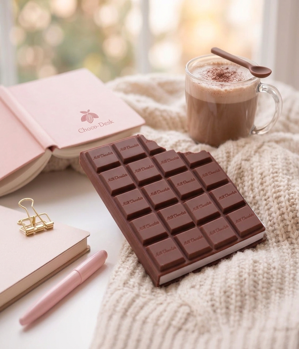Cover of Scented Chocolate Notebook by Sweet Notes Stationery